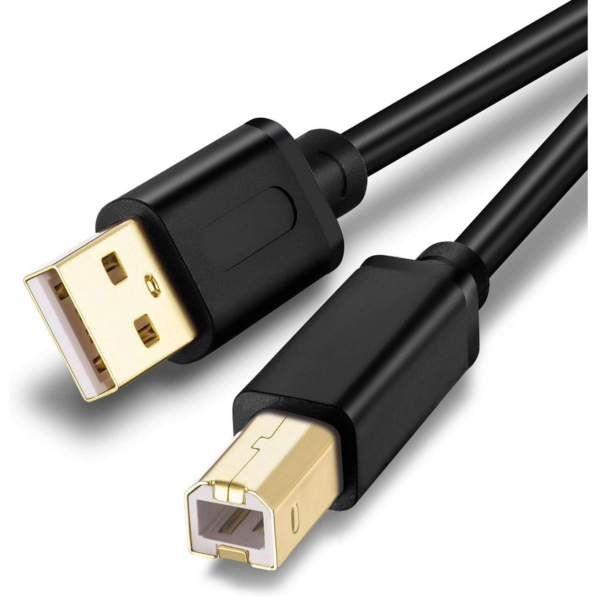 Printer Cable 20Ft,Black Color USB Printer Cable USB 2.0 Type A Male to B Male Scanner Cord High Speed for HP, | Walmart Canada