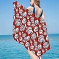 thumbnail image 1 of Sunset Tie-Dye Beach Towel - Warm Tone Microfiber, Quick Dry & Foldable for Yoga - 30x60 Inch, 1 of 3