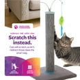 thumbnail image 3 of SmartyKat Scratch 'N Spin Cat Toy, Carpet Scratching Post, Interactive Spinning Wand, Multicolored, 3 of 9