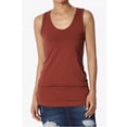 thumbnail image 3 of Women's Premium Cotton Vest Basic Soft Stretch Racerback Tank Top Solid Color, 3 of 8