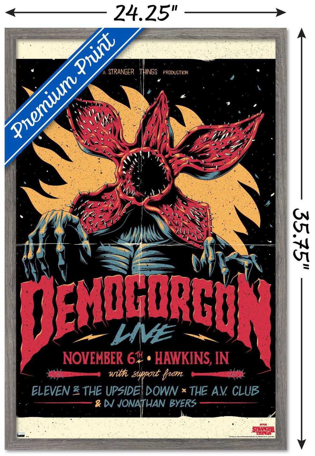 Netflix Stranger Things - Demogorgon Live Wall Poster