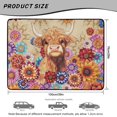thumbnail image 7 of Jeiento Floral Highland Cow Van Cargo Liner Boho Flower Trunk Protection Cargo Liner All Weather Trunk Mat for SUV for Camping Hiking Beach Trips, 7 of 7