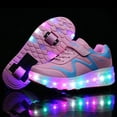 thumbnail image 5 of Kids Roller Skates Light up Shoes with Wheels Shoes LED USB Charging Roller Sneakers for Girls Boys Birthday Christmas Gift, 5 of 16