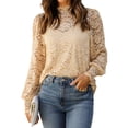thumbnail image 1 of Blusa HOTOUCH Party Sexy de encaje de manga larga para mujer, 1 of 7
