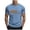 Mens Shirts Light Blue, variant on Mens Crewneck T Shirts Short Sleeve Tees Tops Casual Color Block Pullover Stretchy Slim Basic Breathable Loungewear Athletic Workout Tshirts Shirt