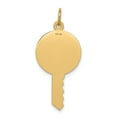 thumbnail image 3 of 14K Yellow Gold Charm Pendant Themed 32 mm 15 Plain .011 Gauge Engravable Key, 3 of 3