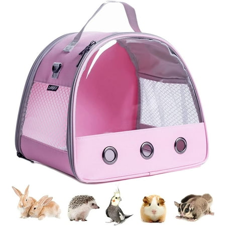 Guinea Pig Carrier Small Animal Bird Rabbit Turtle Carrier Bag African Hedgehog Portable Travel Carrier Outdoor Hangbag Bird Rabbit Guinea Pig Squirrel Carrier