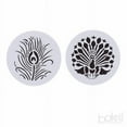 thumbnail image 3 of 3 PC Set 4x4 Peacock Round Cookie Stencils, 3 of 3