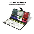 thumbnail image 4 of WIRESTER PU Leather Car Registration and Insurance Holder, Car Document Holder, Vehicle Registration and Insurance Card Holder, Wallet Vehicle Paperwork Organizer - Red Sport Car, 4 of 6