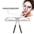 thumbnail image 3 of Eyebrow Ruler, Three-Point Stainless Steel Permanent Positioning Ruler, For Beauty Salon Women DIY Meteor Eyebrow, 3 of 3