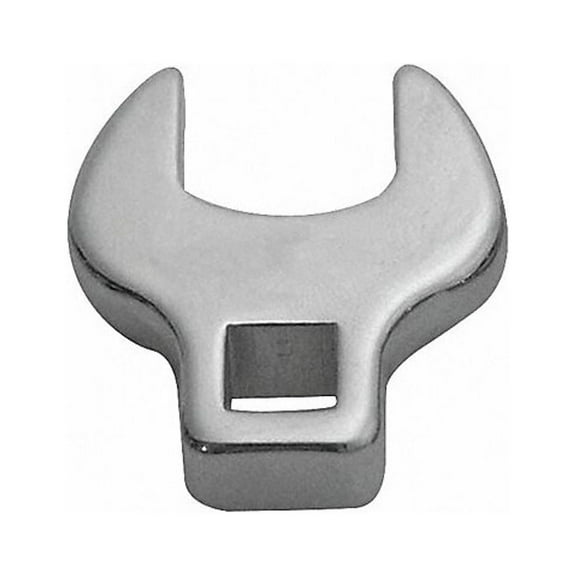 Westward 3/8" Drive, Metric Crowfoot Socket Wrench Open End, Chrome 1EYR3