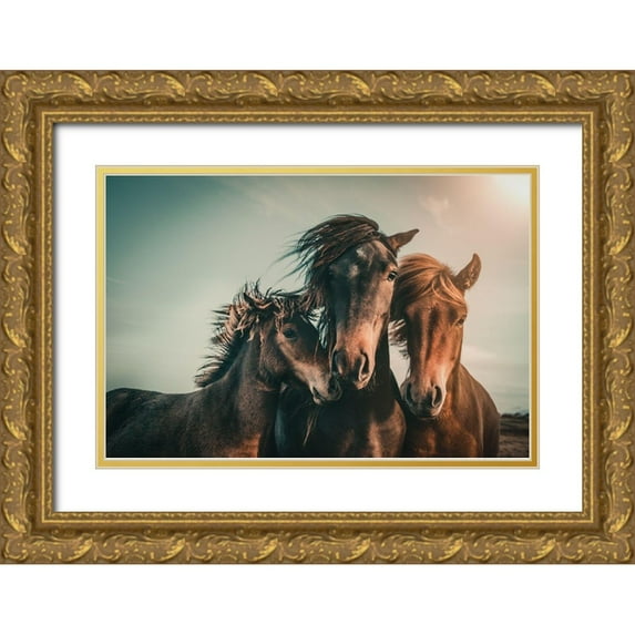 Hennen, Marcus 14x11 Gold Ornate Wood Framed with Double Matting Museum Art Print Titled - Family portrait