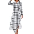 thumbnail image 2 of 2024 Retro Plaid Chiffon Dress Black And White Check Cute Dresses Street Style Casual Dress Womens Sexy Design Vestido Big Size 5XL, 2 of 7