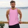 thumbnail image 6 of Fuzoiu Rose Red Print Men's Workout Tank Tops,Sleeveless Gym Shirt Quick Dry,Fitness Bodybuilding T-Shirt,Muscle Athletic Workout Tee-Medium, 6 of 7