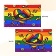 thumbnail image 5 of Rainbow Pride Flag 3x5 Ft - Inspirational Outdoor Decoration for Home, Garden, Yard, or Events - Durable Polyester with Brass Grommets, 5 of 5