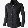 thumbnail image 2 of Afdoent Womens Tops Womens Dress Shirts Long Sleeve Button Down Shirts Solid Work Blouse Elegant, 2 of 3