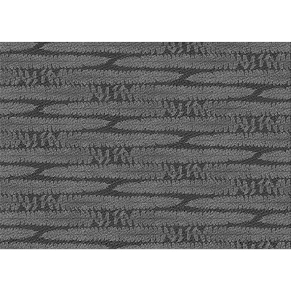 Ahgly Company Machine Washable Indoor Rectangle Transitional Platinum Gray Area Rugs, 6' x 9'