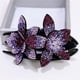 thumbnail image 5 of RV 4 pinzas para el pelo con doble flor, horquillas con diamantes de imitación, pinzas para el pelo con diamantes de imitación florales para mujeres y niñas (4 colores) Sailing Electrónica, 5 of 5