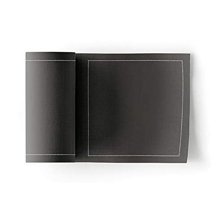 

MY DRAP Cotton Cloth Cocktail Napkin Washable and Reusable 4.5x4.5 in (100 Napkins Anthracite Grey)