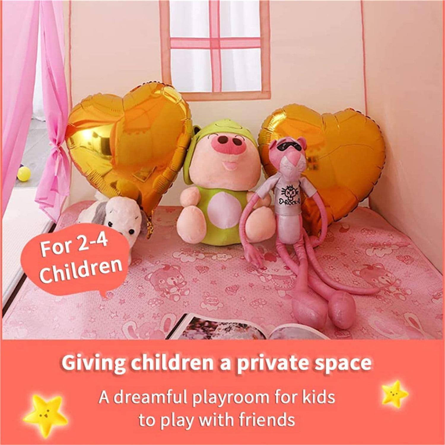 Kadyn Pink Play Tent for Children Boys Girls, Kids Play Tent with Carry Bag, Toddler Tent Kadyn Pink Play Tent for Children Boys Girls, Kids Play Tent with Carry Bag, Toddler Tent