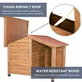thumbnail image 4 of TRIXIE natura Lodge Elevated Weatherproof Wooden Small Outdoor Dog House w/ Covered Porch Brown, 4 of 7