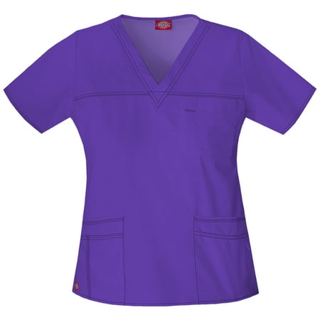 Dickies Gen Flex Scrubs Top for Women V-Neck 817455