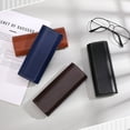 thumbnail image 7 of Abaima 4PCS Leather Glasses Case, Eyeglasses Case Hard Shell Lightweight Portable, Sunglasses Case Reading Hard Glasses Cases with Cleaning Cloth for Women Men, 7 of 7