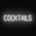 thumbnail image 1 of SpellBrite COCKTAILS LED Sign for Business. 33.1" x 6.3" White COCKTAILS Sign Has Neon Sign Look With Energy Efficient LED Light Source. Visible from 500+ Feet, 8 Animation Settings., 1 of 4
