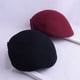 thumbnail image 3 of Versión coreana de gorro de lana Boina de invierno con doble flor europea y americana británica, 3 of 5