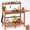 Teak, variant on NOICOI Garden Potting Bench with Sliding Tabletop & Removable Sink, HDPE Outdoor Potting Workstation Table with Storage Shelf, Hooks, Handle & Wheels for Patio, Backyard & Garden, Black