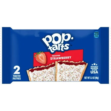 Pop-Tarts Frosted Strawberry Toaster Pastries, 3.3 oz - 2 ct- Pack of 2