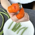 thumbnail image 5 of Fruit And Vegetable Picking, Potted Plant Pruning, Silicone Thumb Knife, Thumb Bending Knife With Rubber Index Finger Cover, Small Size Finger Covers, Finger Cuff, Orange, 5 of 8