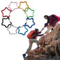 thumbnail image 4 of ZenCart 5Pcs Five-pointed Star Shaped Carabiner Heavy Duty Aluminum Alloy Portable Lightweight Outdoor Camping Climbing Snap Hook Clip Hanging Buckle, 4 of 8