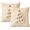 Christmas Tree, variant on LOMYOLO Christmas Throw Pillow Covers 18x18IN Set of 2, Soft Faux Fur Holiday Decorative Pillow Covers for Couch Sofa Bed 3D Embroidered Couch Cover Home Decor Pillow Covers - Cute Reindeer
