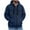 Navy, variant on DDAPJ pyju Men's Zip-Up Hoodies with Zipper Pockets Lightweight Fleece Sweatshirts for Running Hiking Casual Activewear Black L