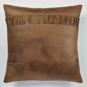 Serengeti Safari Dark Brown Faux Leather Tailored European Sham Only