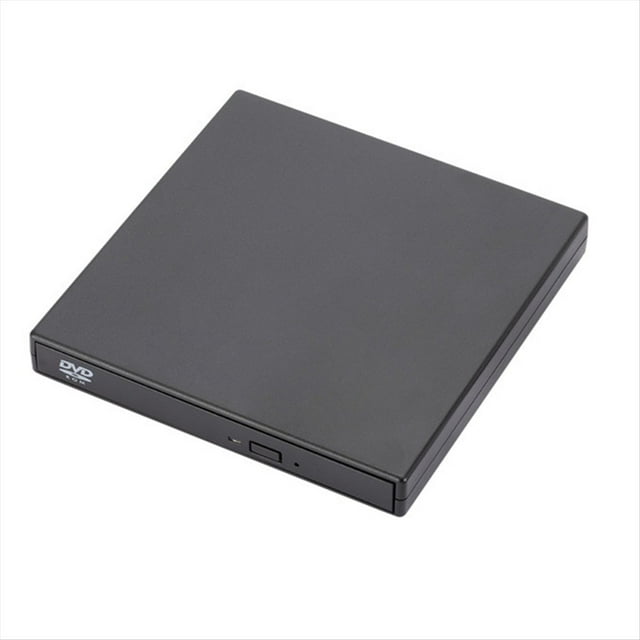 USB External CD DVD Drive, USB 2.0 Slim Protectable External Drive DVD-ROM Burner Player for Laptops PC Desktop Computer,1set * USB 2.0 optical drive recorders,Black