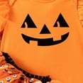 thumbnail image 6 of REgarm My First Halloween Baby Girl Outfit Long Sleeve Romper+Bloomers Tutu Skirt+Headband 3Pcs Halloween Clothes for Baby Girl,12-18 Months, 6 of 7