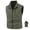 Army Green, variant on Men's Fleece Lined Outdoor Vest, Sleeveless Multi-Zip Casual Gilet, Lightweight Outer Shell, Suitable For Daily Clothing Layering, Outdoor Fishing Activities Dark Blue M