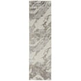 thumbnail image 2 of Nourison Sleek Textures Abstract Brown/Ivory 2'2" x 7'6" Area Rug, (2x8), 2 of 7