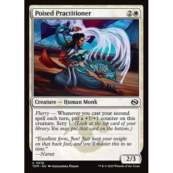 MtG Tarkir: Dragonstorm Common Poised Practitioner (FOIL) #18