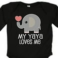 thumbnail image 4 of Inktastic My Yaya Loves Me Grandchild Boys or Girls Long Sleeve Baby Bodysuit, 4 of 5