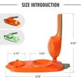 thumbnail image 4 of 2 In 1 Dumpling Maker, Kitchen DIY Manual Dumpling Maker Mould, Kitchen Dumpling Making Tool Dumpling Skin Maker, Dumpling Skin Pressing Dough Presser Maker Tool Mold for Home Kitchen (Orange), 4 of 5