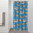 thumbnail image 2 of Cartoon Corgi Shower Curtain 36"x72" ,Bathroom Decorative Shower Curtains Set with 12 Hooks,Modern Waterproof Washable Shower Curtain, 2 of 6
