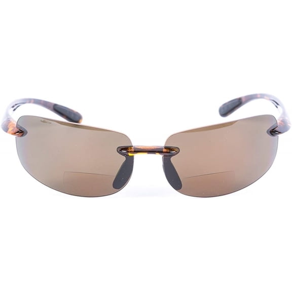 "The Influencer" Bifocal Sunglasses - Lightweight Unisex Reading Sunglasses - Tortoise - 3.00