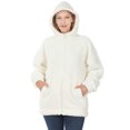 thumbnail image 3 of KOGMO Women's Soft Sherpa Zip Up Jacket with Hoodie, 3 of 4