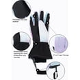 thumbnail image 3 of Jumpingount 1 par de guantes cálidos impermeables para niñas, guantes de invierno para calentar esquí, mitones para montar en nieve, equipo para deportes guantes y mitones Tipo 1 Jumpingount AP013221-01, 3 of 6