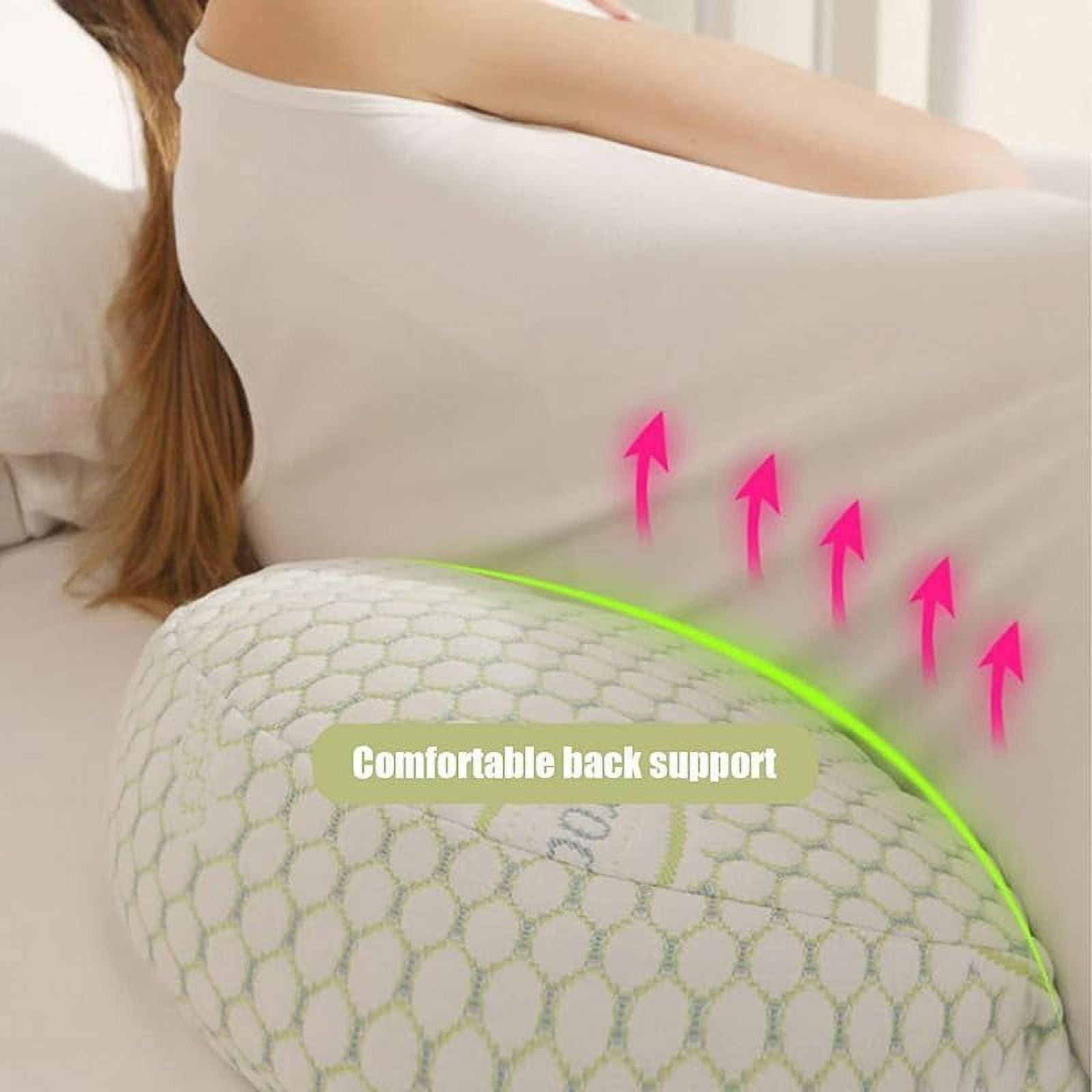 Pregnancy Pillow Maternity Pillow for Side Sleeping Soft Pregnancy Body Pillow for Pregnant Women, Maternity Pillow with Detachable and Adjustable Pillow Cover,Gray