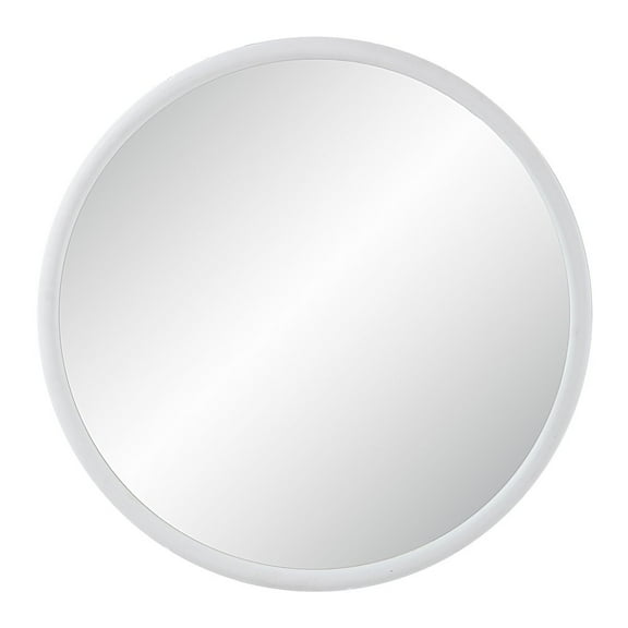 Renwil Porpoise 36" Tall Round Mirror, Matte White