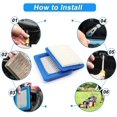 thumbnail image 5 of Filtre Air Moteur, 5pcs Moteur Filtre Air, Tondeuse Gazon Accessoires Filtre Air, Cartouche Filtre Air Pour Tondeuse Pousse Remplacement Bleu Filtr, 5 of 5